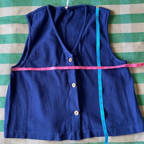 NEW Free People So Fresh Vest Set In Navy Blue - Picture 11 of 14